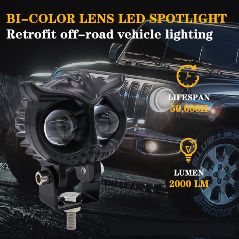 Đ&egrave;n chiếu s&aacute;ng xe m&aacute;y LED 2000lm