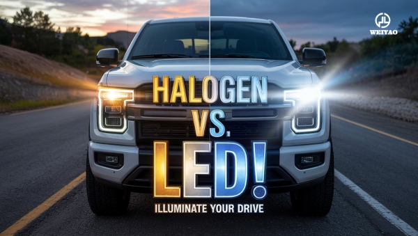 Đèn pha LED Halogen vs: Cái nào tốt hơn cho xe tải?