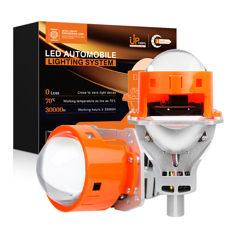 Dual Cup 3.0 inch Auto BI LED LED LENS LENSLIGHT 110W 6000K 11000LM Xe LED bóng đèn LED