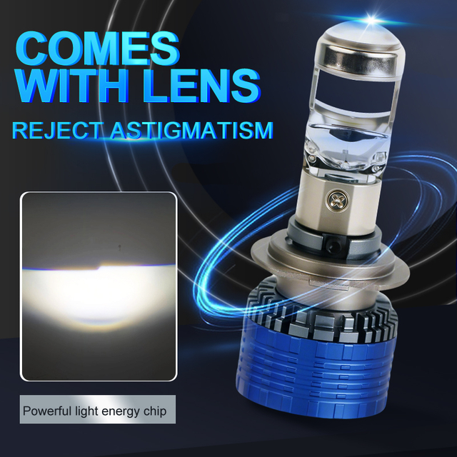 84W 6000K Nâng cấp Auto Front đèn phía trước ống kính máy chiếu nhỏ LED Đèn pha đèn pha cho Universal