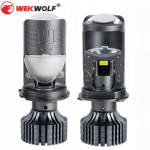 Đèn pha ô tô LED không có người hâm mộ không thấm nước 80W/100W với ống kính máy chiếu mini H4 