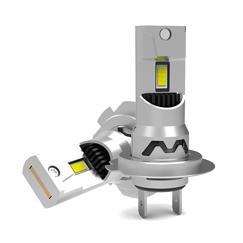 Sê -ri V25S | 1: 1 Mini Size 64W 6400LM 6500K màu trắng mát tất cả trong một đèn pha đèn LED cho xe hơi