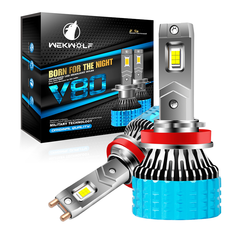 OEM ODM Công suất cao 180W Ống đồng kép Đèn pha LED 12V-24V chống nước cho ô tô