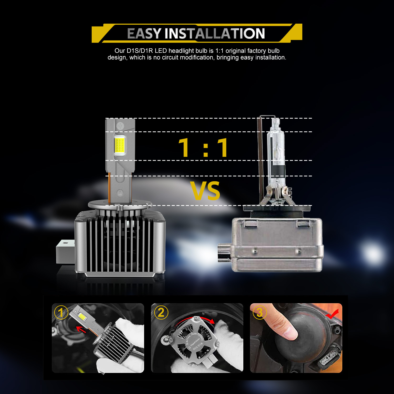 B&oacute;ng đ&egrave;n LED c&agrave;i đặt dễ d&agrave;ng