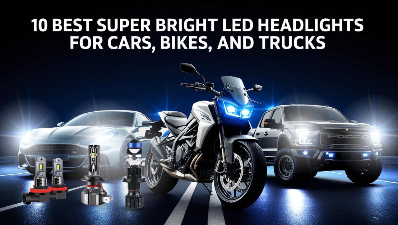 10 đèn pha LED siêu sáng tốt nhất cho ô tô, xe đạp và xe tải