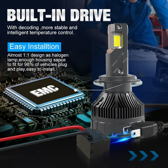 Độ sáng cao 29000LM 12V 280W 9005/HB3 Bóng đèn đèn pha LED cho xe hơi