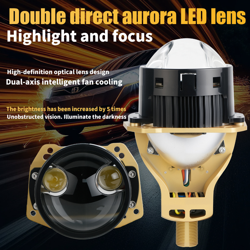 Sê -ri T14 | Tia thấp 3 inch không phá hủy Double Double Rhd Lhd BI LED LED LED LED đèn pha LED Bóng đèn