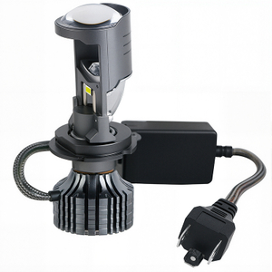Đèn pha ô tô LED không có người hâm mộ không thấm nước 80W/100W với ống kính máy chiếu mini H4 