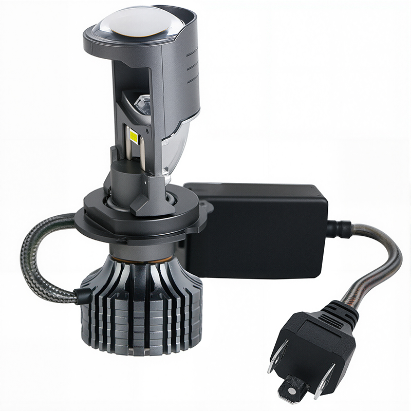 Đèn pha ô tô LED không có người hâm mộ không thấm nước 80W/100W với ống kính máy chiếu mini H4 