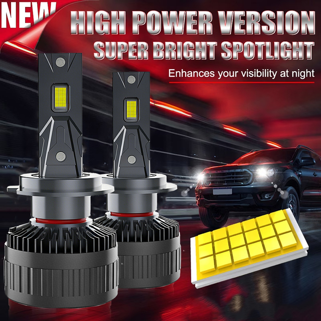 Nhà Máy 130W 13000LM Ô Tô Bóng Đèn Phụ Kiện Ô Tô Đơn Ống Đồng 12V Luce Para Ô Tô H4 Xi Nhan CANBUS Led bóng Đèn Pha 