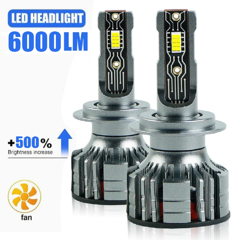Dòng A8 | Giá xuất xưởng Siêu sáng 60W 6000LM Trình điều khiển tuyến tính Bóng đèn pha Led ô tô 12V
