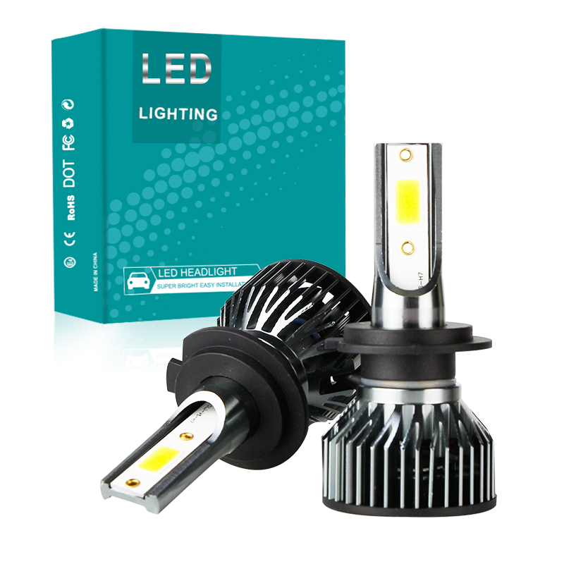 Giá rẻ Đèn pha Led ô tô Bóng đèn siêu sáng 4800LM Đèn LED mini Đèn pha ô tô