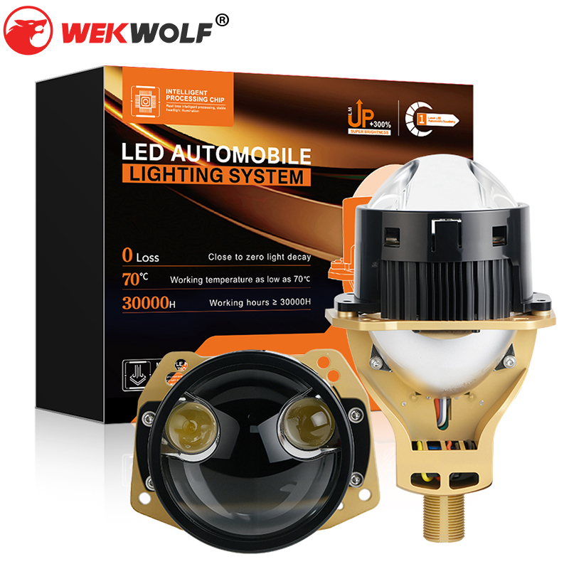 Sê -ri T14 | Tia thấp 3 inch không phá hủy Double Double Rhd Lhd BI LED LED LED LED đèn pha LED Bóng đèn
