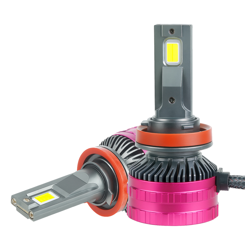 OEM/ODM Ống đồng kép siêu sáng 13000LM 120W Tri Màu Nhiệt độ bóng đèn pha Led tự động