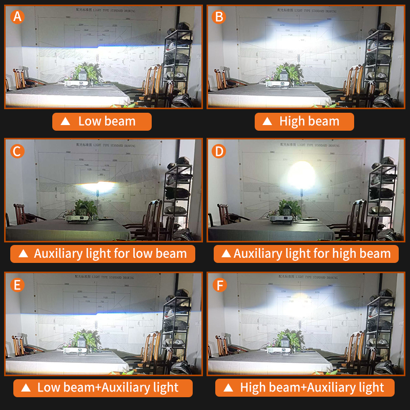 Sê -ri T10 | Đường cắt phẳng siêu sáng 24V 3 inch 104W chùm tia thấp 136W Tia cao BI LENTION LED Đèn pha LED Đèn pha LED