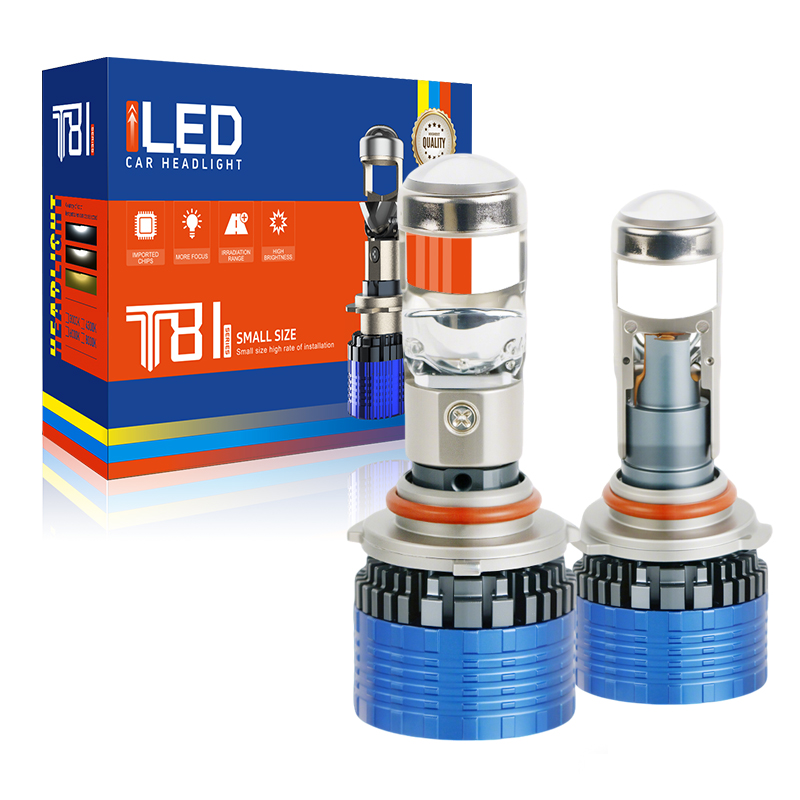 84W 6000K Nâng cấp Auto Front đèn phía trước ống kính máy chiếu nhỏ LED Đèn pha đèn pha cho Universal