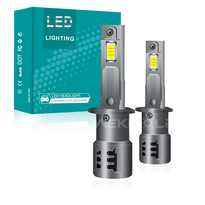 Giá xuất xưởng 1:1 Thiết kế Plug and Play Không dây Bóng đèn pha ô tô Led 48W 12V có quạt làm mát 