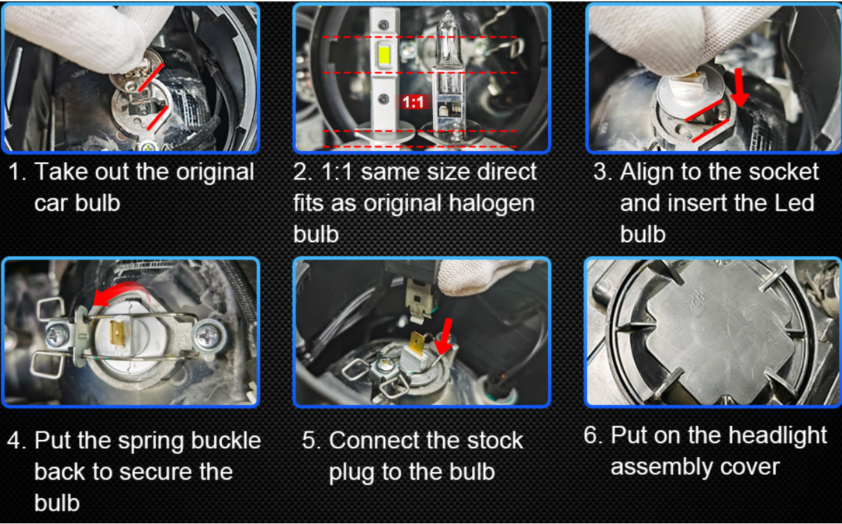 C&aacute;ch c&agrave;i đặt đ&egrave;n pha LED xe