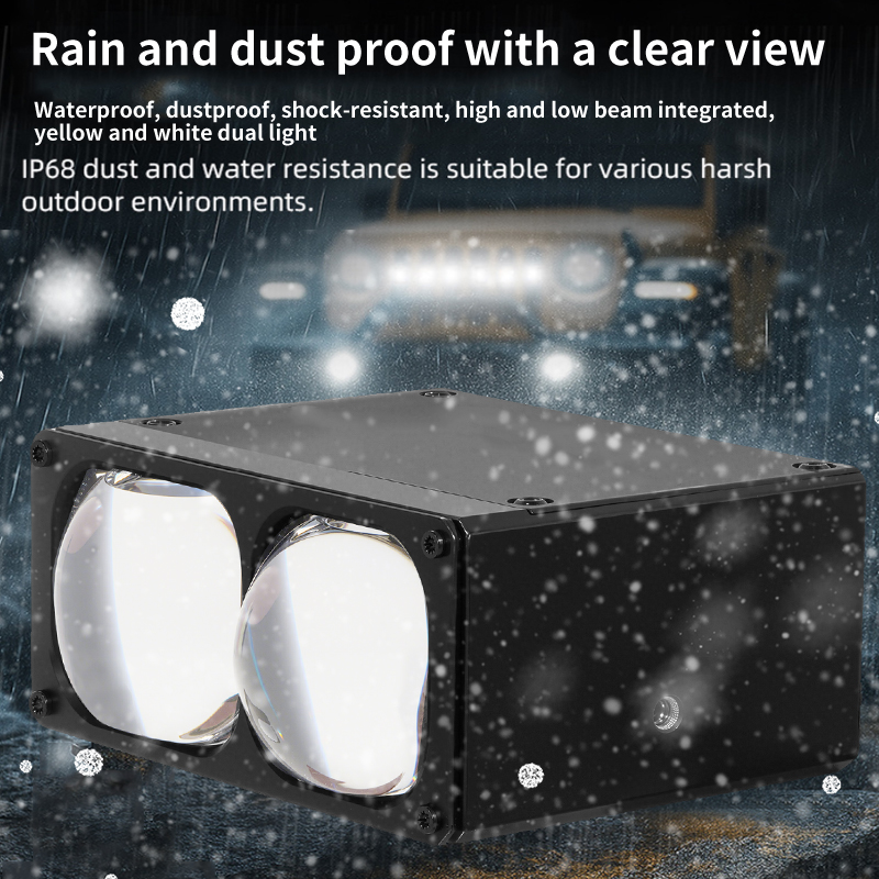 Đèn pha ô tô Đèn LED lưới tản nhiệt với đèn chạy ban ngày và quạt điều khiển Đèn sương mù Đèn phụ trợ bên ngoài cho xe tải địa hình