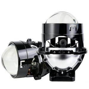 Ống kính máy chiếu Bi-LED siêu sáng 106W 2.0 inch Đèn pha ô tô Bộ trang bị thêm bóng đèn Ống kính máy chiếu LED chùm tia thấp cao cho phụ kiện xe hơi