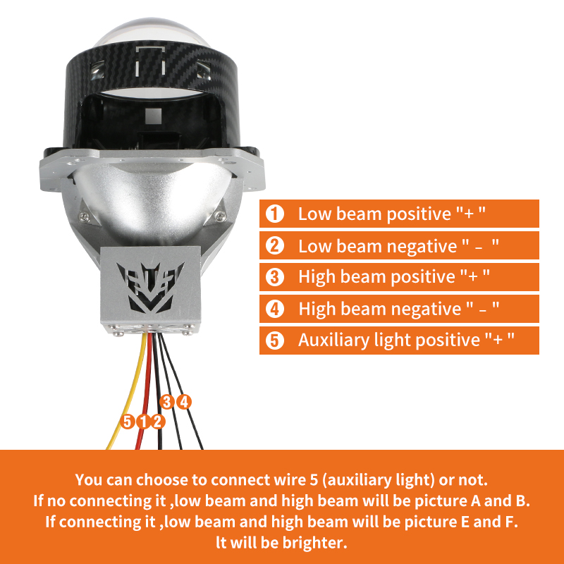 Sê -ri T10 | Đường cắt phẳng siêu sáng 24V 3 inch 104W chùm tia thấp 136W Tia cao BI LENTION LED Đèn pha LED Đèn pha LED