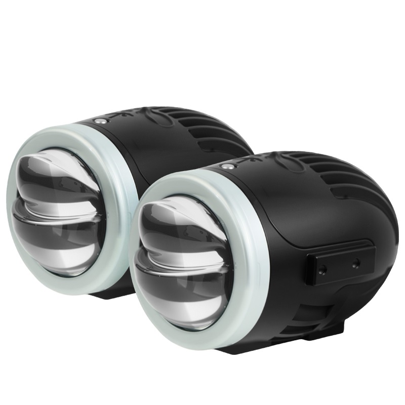 Trior Trior Tri màu 2 inch BI Máy chiếu ánh sáng Fog đèn chiếu sáng với điều khiển từ xa