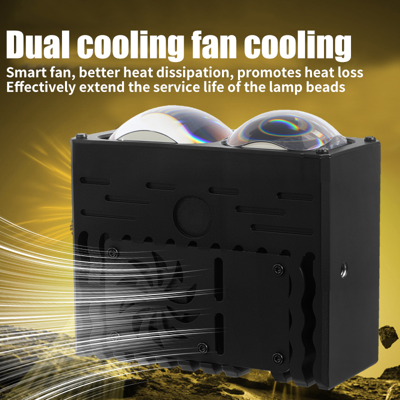 Đèn pha ô tô Đèn LED lưới tản nhiệt với đèn chạy ban ngày và quạt điều khiển Đèn sương mù Đèn phụ trợ bên ngoài cho xe tải địa hình