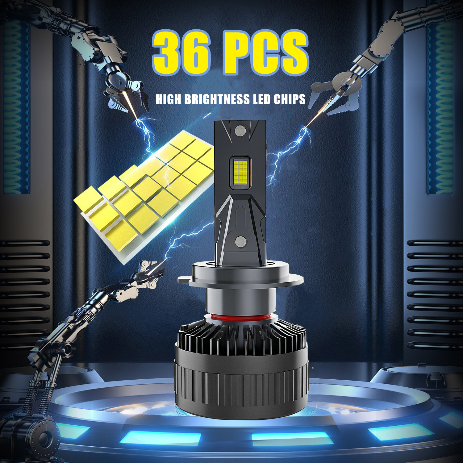 Đa Năng Siêu Sáng 12V 24V Đèn Pha Đèn 13000lm 130W Bóng Đèn Led Ô Tô 9005 Tự Động Đèn Pha Led bóng Đèn