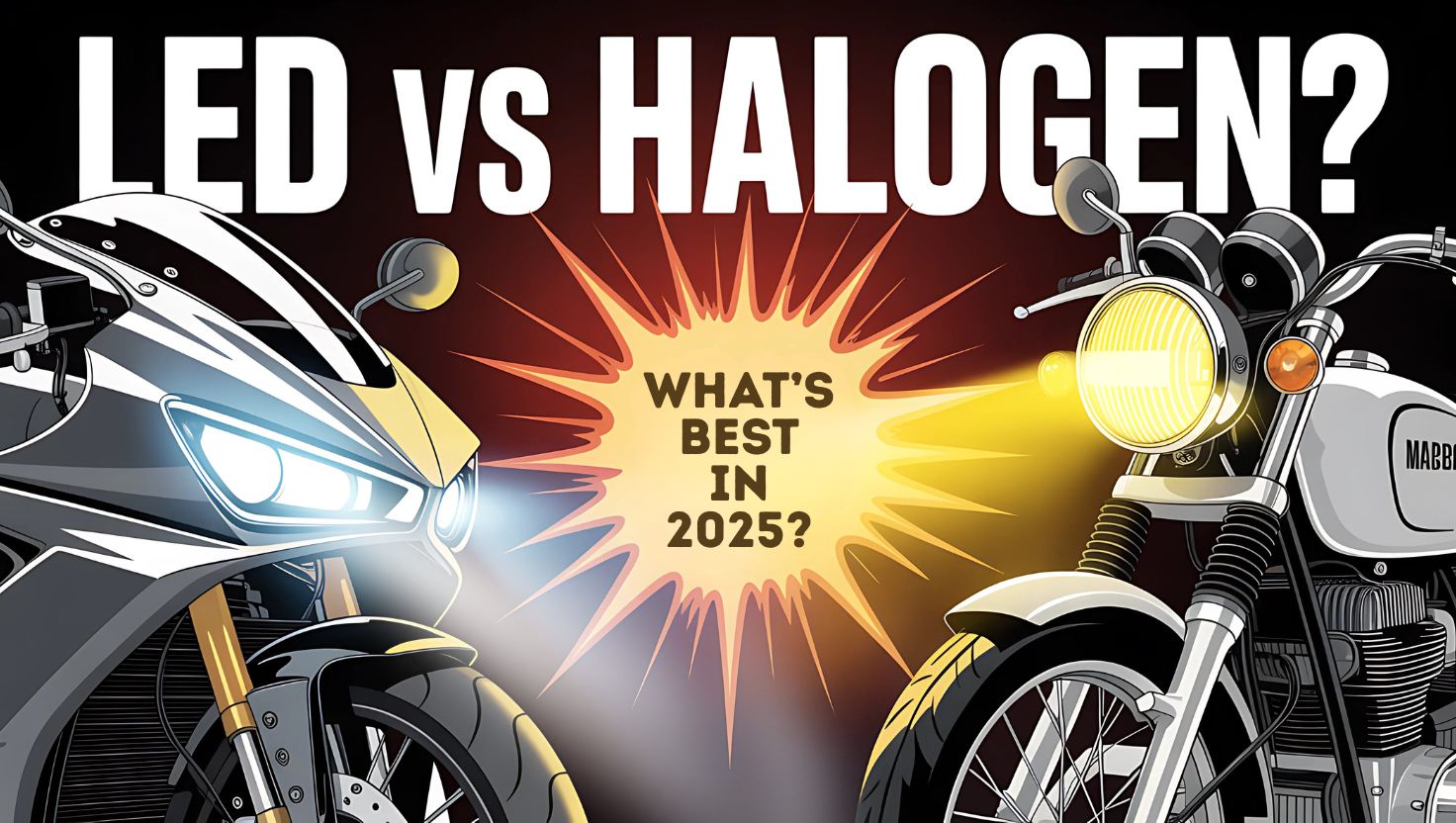 Đèn pha LED cho xe đạp vs halogen: Bạn nên chọn cái nào?