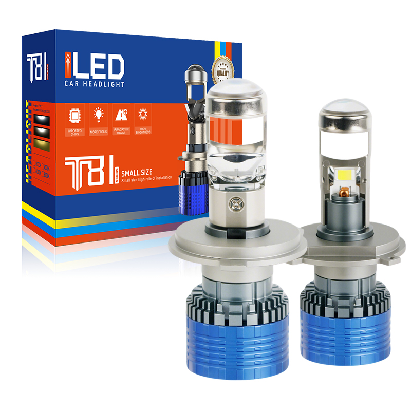 Tùy chỉnh Super Bright 8400lm LED đèn pha đèn pha với ống kính máy chiếu mini