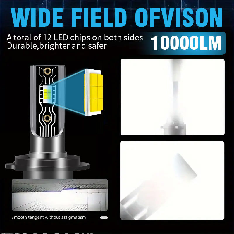 Bán buôn Chip CSP 3570 6000K 60W 6000LM Bóng đèn pha LED ô tô