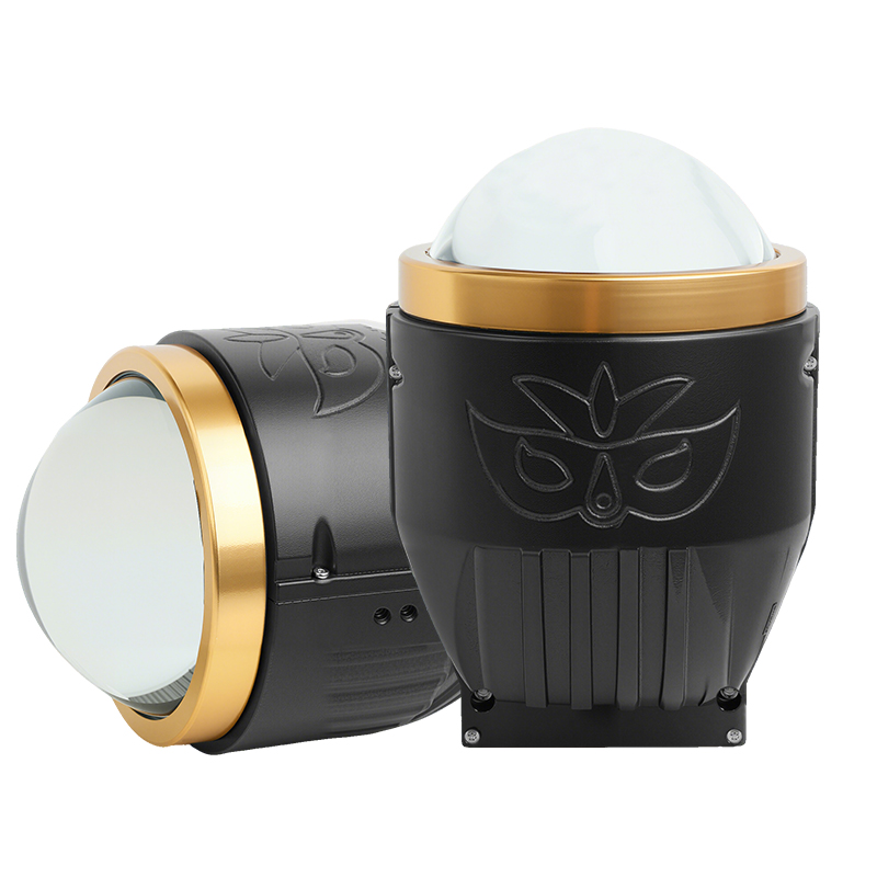 Wekwolf 96W 9600lm Đèn LED ba màu Đèn chiếu sáng 3 inch BI Laser Len