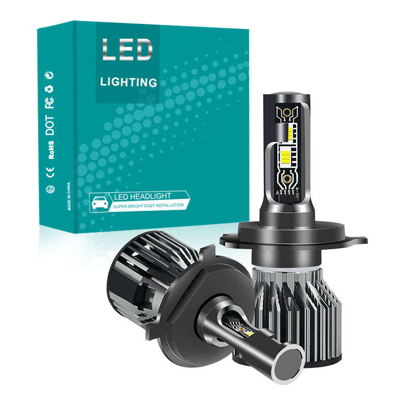 Đèn pha ô tô LED OEM/ODM 60W tùy chỉnh 6000LM Bóng đèn pha ô tô chùm sáng cao/thấp