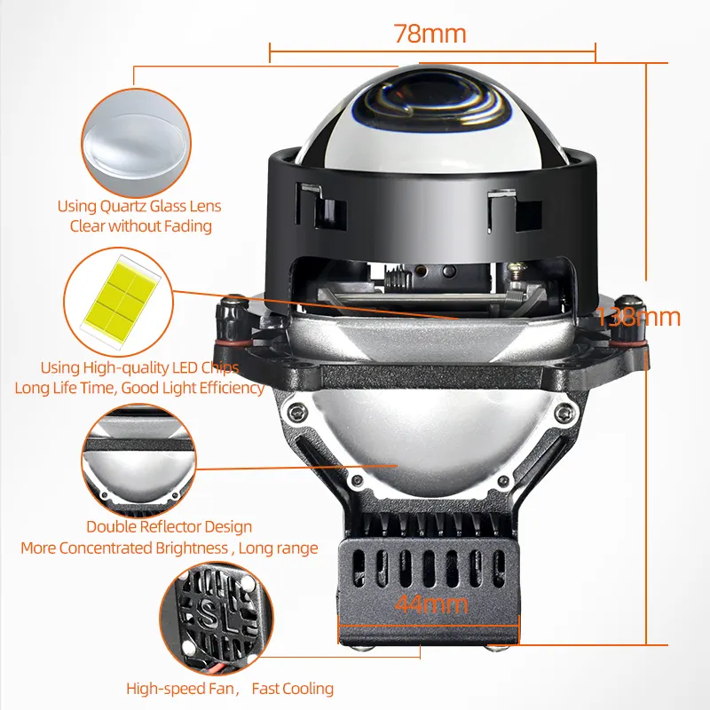 M&aacute;y chiếu đ&egrave;n LED s&aacute;ng cao 