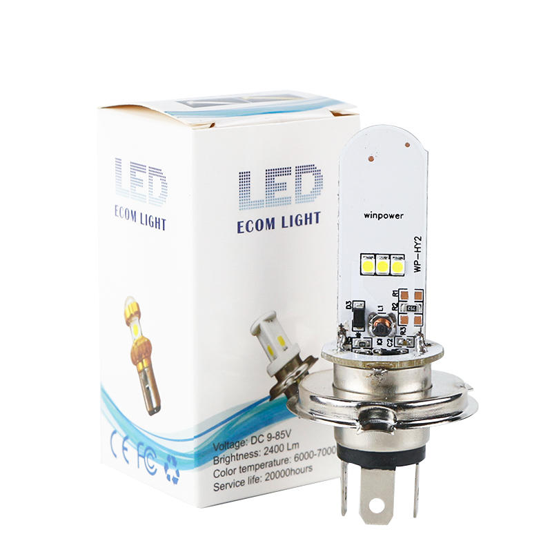 Đèn pha Led xe máy điện áp rộng 9V-80V sáng M2 H4