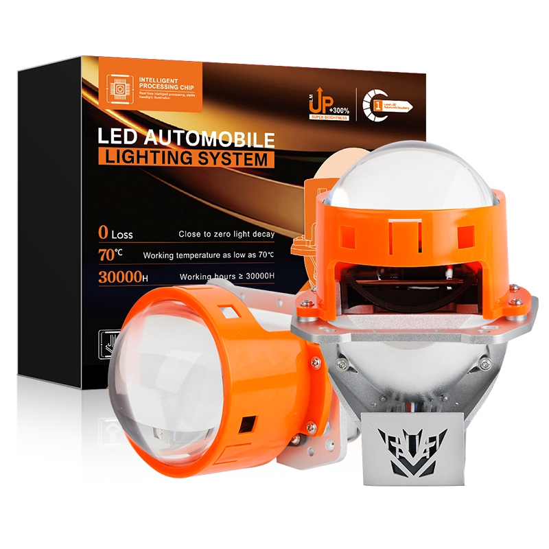 136W 13.600lm 6000K Trắng xe máy chiếu máy ống kính đèn pha với chùm HI/LO