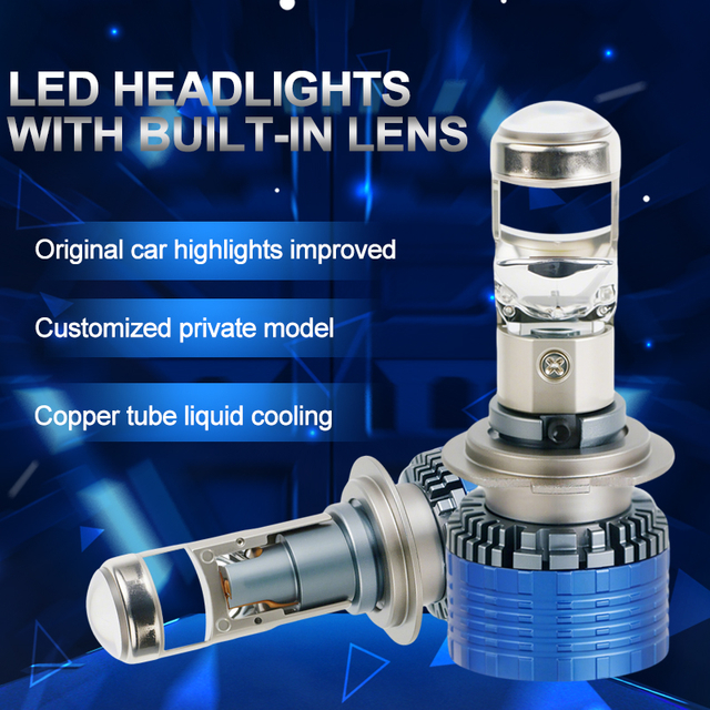 Sê -ri T81 | 84W 8400LM Máy chiếu mini ống kính Auto LED Bóng đèn pha